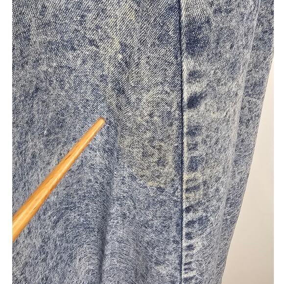 PG Collection Ginger Bolt vintage denim dress sz12 blue stonewash western 80s - Picture 11 of 12